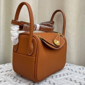 Mini Lindy Braun/gold 19 cm