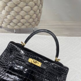 Kelly Alligator Schwarz/Gold 25cm