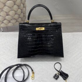 Kelly Alligator Schwarz/Gold 25cm