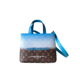 Mini Shopper Blau/Braun 25cm