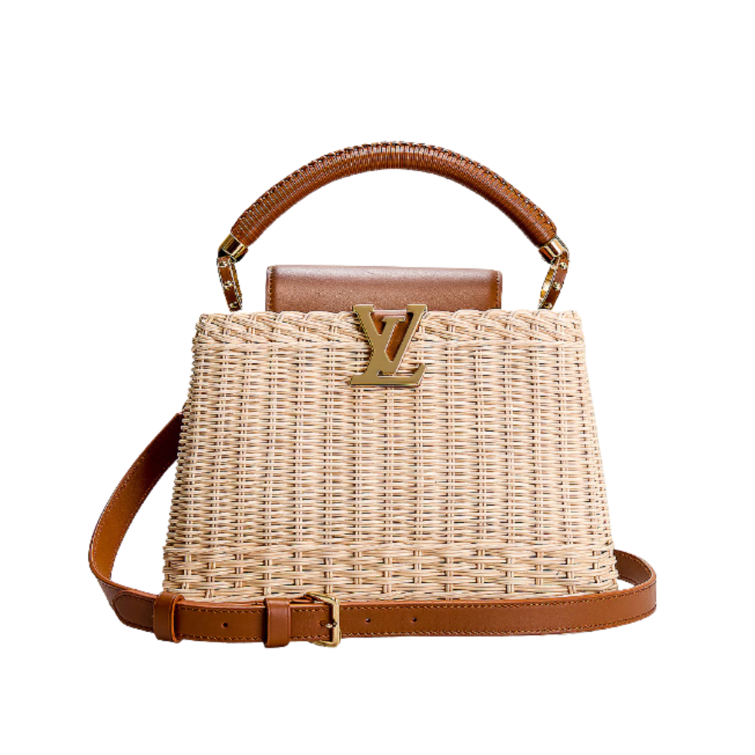 Capucines Rattan Braun/Gold 21 cm