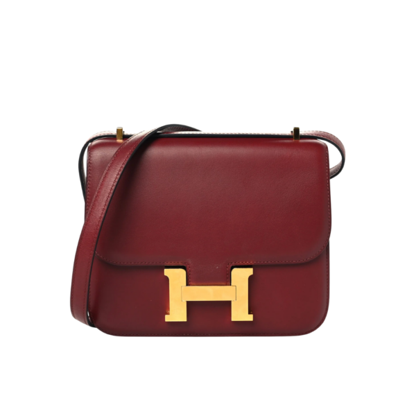 Constance 18 aus Swift-Leder in Rouge H 19cm