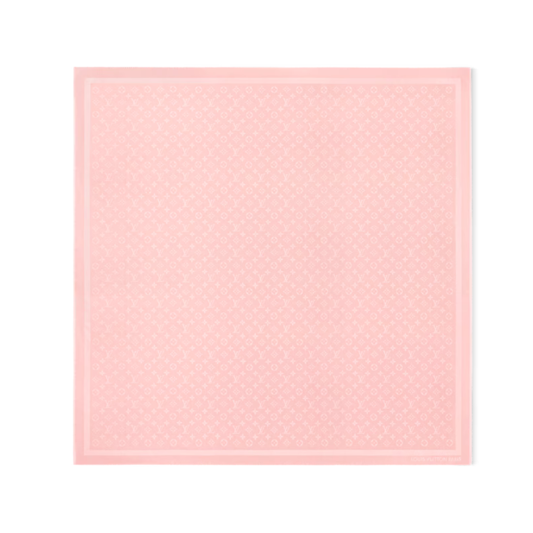 Monogram Classic Shawl in Rose Poudre