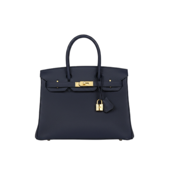 Togo Dunkel blau/Gold 30cm