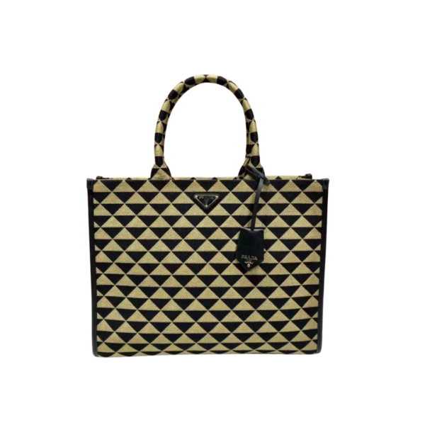 Symbole Embroidered Tote Beige 39 cm