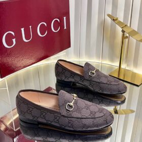 Jordaan Loafer aus dunkelbraunem GG Canvas