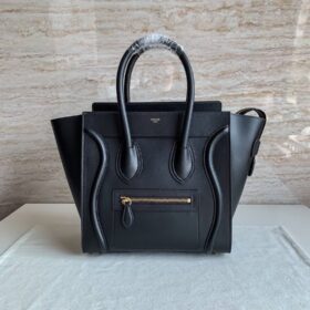Reisetasche Mini Schwarz/Gold 27 cm