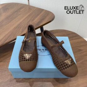 Häkel-Ballerinas in Kakaobraun