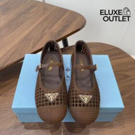 Häkel-Ballerinas in Kakaobraun