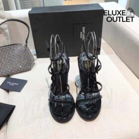 Cassandra Espadrille-Keilsandale Schwarz