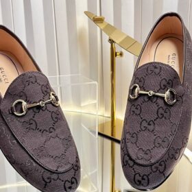 Jordaan Loafer aus dunkelbraunem GG Canvas