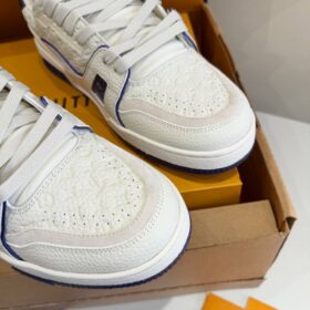 Trainer Sneaker Weiß / Royalblau