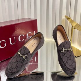 Jordaan Loafer aus dunkelbraunem GG Canvas