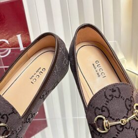 Jordaan Loafer aus dunkelbraunem GG Canvas