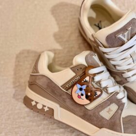 Trainer Wildleder Beige