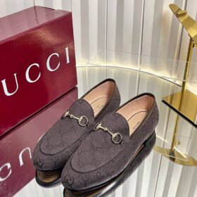 Jordaan Loafer aus dunkelbraunem GG Canvas