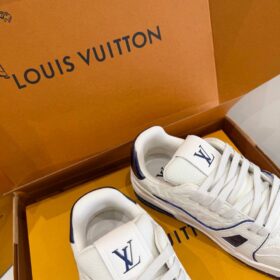 Trainer Sneaker Weiß / Royalblau