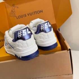 Trainer Sneaker Weiß / Royalblau