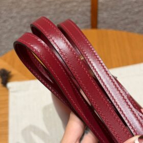 Constance 18 aus Swift-Leder in Rouge H 19cm