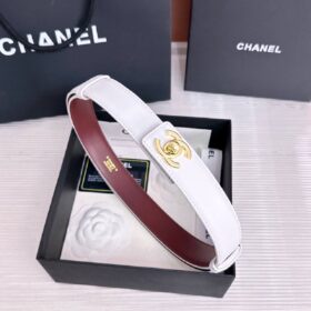 Gürtelschnalle – Weiß & Gold 3cm