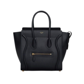 Reisetasche Mini Schwarz/Gold 27 cm