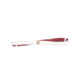 Gürtelschnalle – Weiß & Gold 3cm