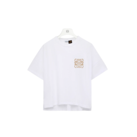 T-Shirt aus Baumwolle in kastiger Passform