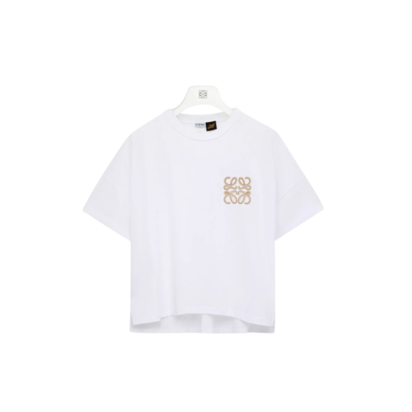 T-Shirt aus Baumwolle in kastiger Passform