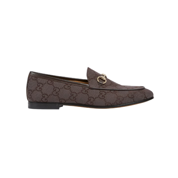 Jordaan Loafer aus dunkelbraunem GG Canvas