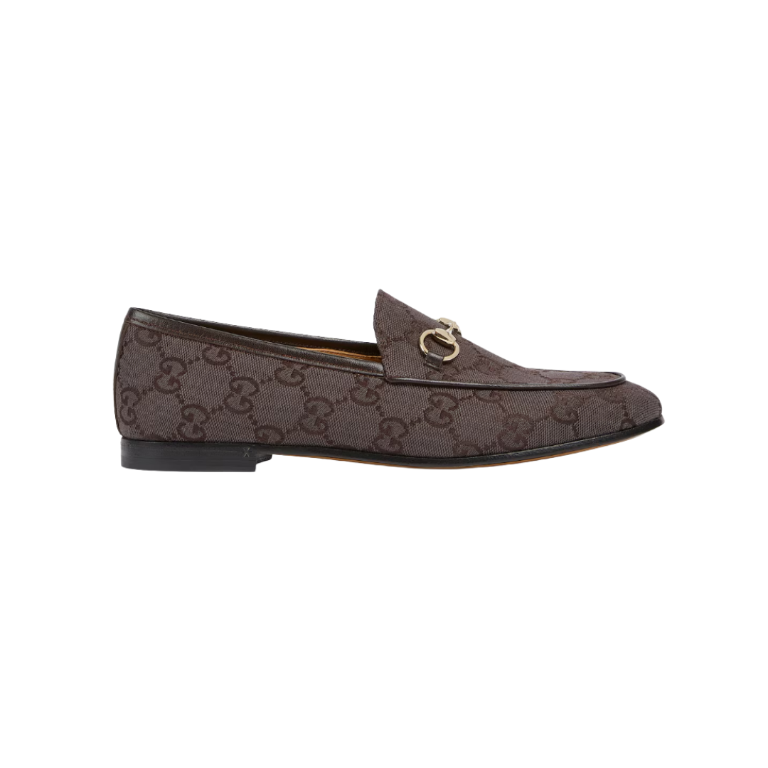 Jordaan Loafer aus dunkelbraunem GG Canvas
