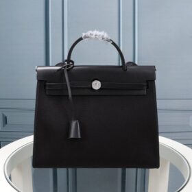 Military Toile Hunter Zip Schwarz 31 cm