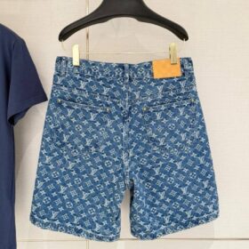 Monogram-Jeansshorts