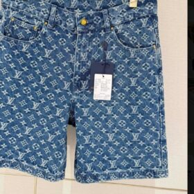 Monogram-Jeansshorts