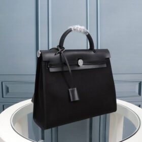 Military Toile Hunter Zip Schwarz 31 cm