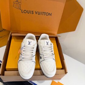 Trainer Sneaker Weiß / Royalblau
