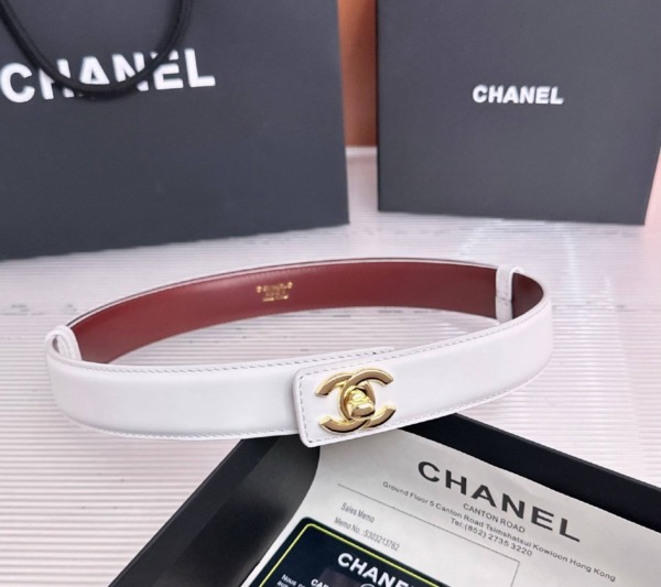 Gürtelschnalle – Weiß & Gold 3cm