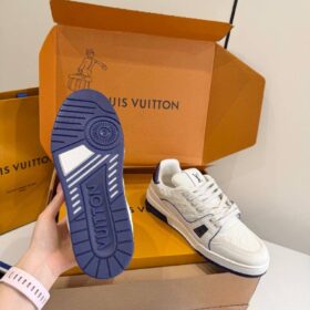 Trainer Sneaker Weiß / Royalblau