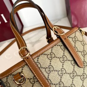 GG Emblem Mini-tasche Braun 17.5 cm