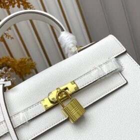 Kelly 25 Epsom Reinweiß/Gold