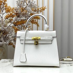 Kelly 25 Epsom Reinweiß/Gold