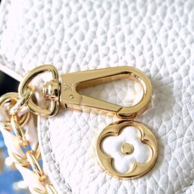 Capucines Monogram Denimblau/Gold 21 cm