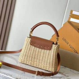 Capucines Rattan Braun/Gold 21 cm
