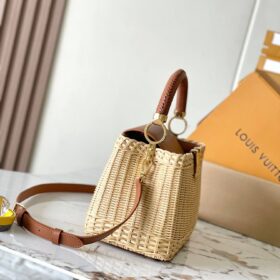 Capucines Rattan Braun/Gold 21 cm