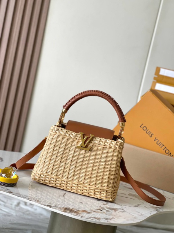 Capucines Rattan Braun/Gold 21 cm