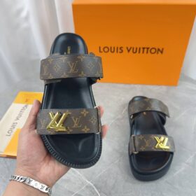 LV Sunset Flat Mule Braun/Schwarz