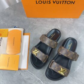 LV Sunset Flat Mule Braun/Schwarz