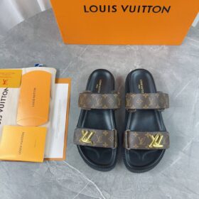 LV Sunset Flat Mule Braun/Schwarz