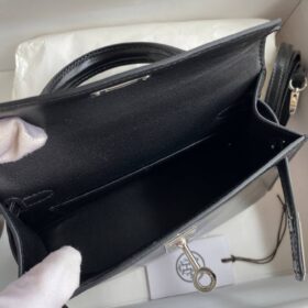 Mini Kelly 2 Schwarz/Silber 19 cm