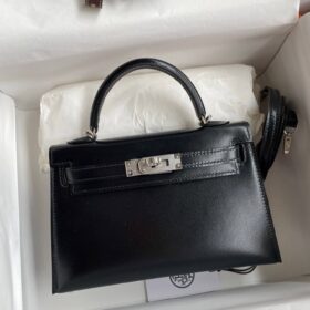 Mini Kelly 2 Schwarz/Silber 19 cm