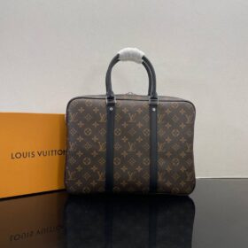 Porte-Documents Monogram Schwarz/Braun 37cm